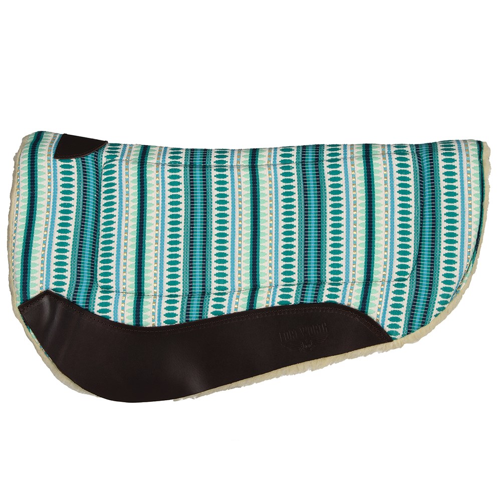 Weaver Leather All Purpose Contoured Saddle Pad - Teal/Green
